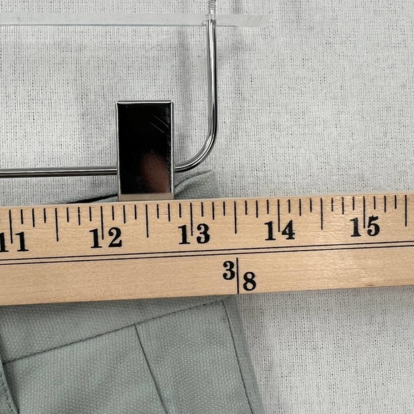 THE SCRIPT Pants Womens 4 Blue Green Claudia Cuffed Slim Leg High Rise Pistache - Picture 14 of 16